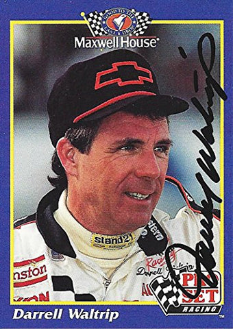 AUTOGRAPHED Darrell Waltrip 1992 Pro Set Racing MAXWELL HOUSE RARE PROMO (#17 Western Auto) Vintage Signed Collectible NASCAR Trading Card with COA