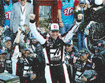 AUTOGRAPHED 2018 Clint Bowyer #14 Haas MARTINSVILLE RACE WIN (Grandfather Clock Victory Lane) Monster Cup Series Signed Collectible Picture NASCAR 8X10 Inch Glossy Photo with COA
