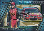 AUTOGRAPHED Jamie McMurray 2016 Panini Torque Racing CLEAR VISION (#1 McDonalds Team) Sprint Cup Series Insert Signed NASCAR Collectible Trading Card with COA #094/149