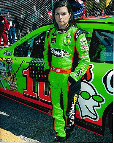 AUTOGRAPHED 2014 Danica Patrick #10 GoDady Racing Team (Pre-Race Inspection) Signed 8X10 Picture NASCAR Glossy Photo with COA