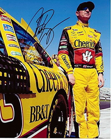 AUTOGRAPHED 2010 Clint Bowyer #33 Cheerios Racing Team (Qualifying Pit Road) Signed 8X10 NASCAR Glossy Photo with COA