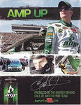 AUTOGRAPHED 2010 Dale Earnhardt Jr. #88 AMP Energy Racing 9X11 NASCAR Hero Card w/COA