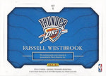 RUSSELL WESTBROOK 2016-17 Panini National Treasures Basketball TREMENDOUS TREASURES (Oklahoma City Thunder) Game-Used 4-Color Jersey Patch MVP SEASON Rare Insert NBA Collectible Trading Card #06/25