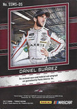 DANIEL SUAREZ 2017 Panini Torque Racing SHEET METAL SIGNATURES (#19 Arris Race-Used Metal) ROOKIE SEASON Joe Gibbs Team Insert Collectible NASCAR Trading Card #47/50