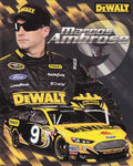 AUTOGRAPHED 2013 Marcos Ambrose #9 DEWALT RACING (Petty) NASCAR SIGNED 8X10 Hero Card