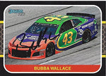 AUTOGRAPHED Bubba Wallace 2020 Panini Donruss Racing (#43 Victory Junction Gang Car) Richard Petty Motorsports Black Border Signed Collectible NASCAR Trading Card with COA