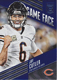 JAY CUTLER 2016 Panini Donruss Elite Football GAME FACE (Chicago Bears Quarterback) Rare Insert NFL Collectible Trading Card #5/5