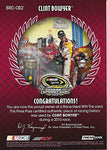AUTOGRAPHED Clint Bowyer 2011 Press Pass Eclipse Racing BURNING RUBBER (Talladega Win 10-31-2010) Race-Used Tire Insert Signed NASCAR Trading Card with COA (#17 of 50)