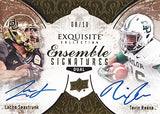 TEVIN REESE/LACHE SEASTRUNK 2014 Upper Deck Exquisite Collection Football ENSEMBLE SIGNATURES DUAL AUTOGRAPH (Baylor University) Rare Signed NCAA/NFL Collectible Gold Parallel Trading Card #08/10