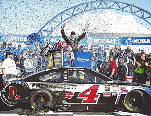 AUTOGRAPHED 2015 Kevin Harvick #4 Jimmy Johns Racing LAS VEGAS RACE WIN (Victory Lane Celebration) Sprint Cup Series Signed Collectible Picture NASCAR 9X11 Inch Glossy Photo with COA