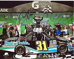 AUTOGRAPHED 2012 James Buescher #31 Fresh from Florida Racing CHICAGO FIRST WIN Signed 8X10 NASCAR Truck Glossy Photo w/COA