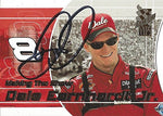 AUTOGRAPHED Dale Earnhardt Jr. 2002 Press Pass VIP Racing MAKING THE SHOW (#8 Budweiser Team) DEI Diecut Insert Vintage Signed NASCAR Collectible Trading Card with COA
