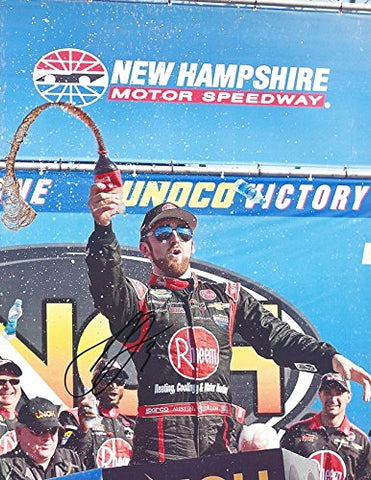 AUTOGRAPHED 2015 Austin Dillon #33 Rheem Racing NEW HAMPSHIRE RACE WIN (Victory Lane Celebration) Camping World Truck Series Signed Collectible Picture NASCAR 9X11 Inch Glossy Photo with COA
