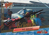 AUTOGRAPHED Jeff Gordon 1993 Wheels Racing ROOKIE THUNDER (Pit Magic) #24 DuPont Rainbow Team (Winston Cup Series) Vintage Signed NASCAR Collectible Trading Card with COA