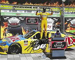 AUTOGRAPHED 2020 Kyle Busch #54 Twix Cookies & Creme TEXAS XFINITY WIN (Victory Lane Celebration) Toyota Supra Signed Picture 8X10 Inch NASCAR Glossy Photo with COA