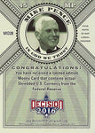 Mike Pence 2016 Leaf Decision Series 2 SHREDDED MONEY CARD (Federal Reserve) Extremely Rare Gold Parallel Insert Relic Presidential Politics Collectible Trading Card #MO28