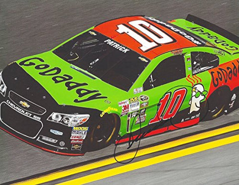 AUTOGRAPHED 2015 Danica Patrick #10 GoDaddy Racing Team (Stewart-Haas) On-Track 9X11 Signed Picture NASCAR Glossy Photo with COA