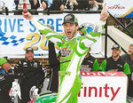 AUTOGRAPHED 2016 Daniel Suarez #19 Interstate Batteries Team DOVER RACE WIN (Victory Lane Celebration) Xfinity Series Joe Gibbs Racing Signed Collectible Picture NASCAR 9X11 Inch Glossy Photo with COA