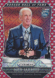 AUTOGRAPHED Ned Jarrett 2016 Panini Prizm Racing NASCAR HALL OF FAME Winston Cup Series Red Parallel Insert Signed NASCAR Collectible Trading Card with COA #08/75