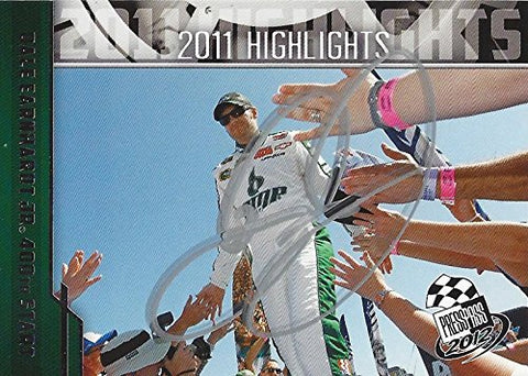AUTOGRAPHED Dale Earnhardt Jr. 2012 Press Pass Racing 2011 HIGHLIGHTS DAYTONA 500 POLE AWARD (#88 AMP Energy Team) Hendrick Motorsports Signed NASCAR Collectible Trading Card with COA