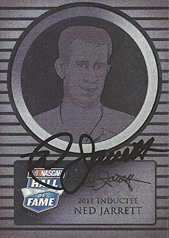 AUTOGRAPHED Ned Jarrett 2013 Press Pass Total Memorabilia 2012 HALL OF FAME INDUCTEE Signed Collectible NASCAR Insert Trading Card with COA (#HI 9/25)