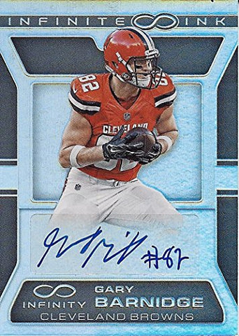 GARY BARNIDGE 2016 Panini Infinity Football INFINITE INK AUTOGRAPH (Cleveland Browns Tight End) Rare Signed Insert NFL Collectible Football Trading Card #157/288