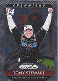 AUTOGRAPHED Tony Stewart 2016 Press Pass Prizm Racing CHAMPIONS (#14 Mobil 1 Team) Sprint Cup Series Chrome Signed Collectible NASCAR Trading Card with COA