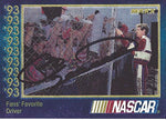 AUTOGRAPHED Bill Elliott 1993 Maxx Racing Team FANS' FAVORITE DRIVER Blue Chrome Insert Signed Collectible NASCAR Trading Card with COA