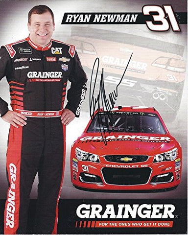 AUTOGRAPHED 2017 Ryan Newman #31 Grainger Chevrolet Team (Richard Childress Racing) Monster Energy Cup Series Signed Collectible Picture 8X10 Inch NASCAR Hero Card Photo with COA