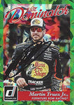 AUTOGRAPHED Martin Truex Jr. 2018 Donruss Racing ELITE DOMINATOR (#78 Bass Pro Shops) Green Parallel Insert Signed NASCAR Collectible Trading Card with COA #653/999