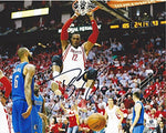 AUTOGRAPHED Dwight Howard #12 Houston Rockets Basketball (Slam Dunk) Signed 8X10 inch Glossy NBA Photo with COA