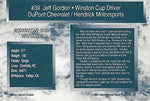 AUTOGRAPHED Jeff Gordon 1993 TRAKS Premium Collectors Series Racing ROOKIE SEASON #24 DuPont Rainbow Team Hendrick Motorsports Vintage Signed NASCAR Collectible Trading Card with COA