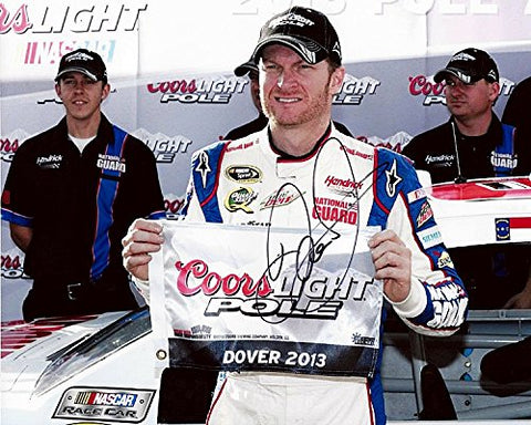AUTOGRAPHED 2013 Dale Earnhardt Jr. #88 National Guard Racing DOVER POLE AWARD NASCAR Glossy Photo with COA