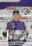 AUTOGRAPHED Matt Kenseth 2012 Press Pass Racing FRONT RUNNERS (#17 Crown Royal Team) LAS VEGAS POLE AWARD Signed Collectible NASCAR Trading Card with COA