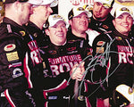 AUTOGRAPHED 2011 Regan Smith #78 Furniture Row Racing DARLINGTON RACE WIN (Victory Lane Champagne Celebration) Signed Picture 8X10 Inch NASCAR Glossy Photo with COA