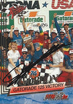 AUTOGRAPHED Jeff Gordon 1993 Wheels Racing ROOKIE THUNDER (Daytona Gatorade 125 Victory) #24 DuPont Rainbow Team (Winston Cup Series) Vintage Signed NASCAR Collectible Trading Card with COA