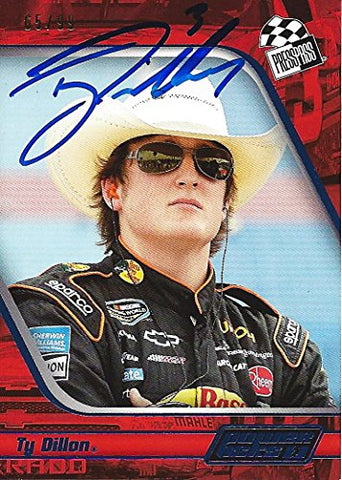 AUTOGRAPHED Ty Dillon 2012 Press Pass Racing POWER PICKS (#3 Bass Pro Shops) Blue Parallel Insert Signed Collectible NASCAR Trading Card with COA (#65 of 99 produced)