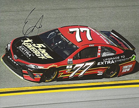 AUTOGRAPHED 2017 Erik Jones #77 Furniture Row Racing 5-HOUR ENERGY (On-Track Car) Monster Energy Cup Series Rookie Driver Signed Collectible Picture NASCAR 9X11 Inch Glossy Photo with COA