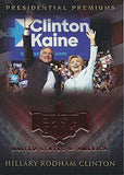 Hillary Clinton 2016 Leaf Decision Series 2 PRESIDENTIAL PREMIUMS (Tim Kaine VP Running Mate) Rare Red Parallel Insert Relic Presidential Politics Collectible Trading Card