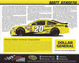 AUTOGRAPHED 2015 Matt Kenseth #20 Dollar General Toyota Team (Joe Gibbs Racing) Sprint Cup Series Signed Collectible Picture NASCAR 8X10 Inch Hero Card Photo with COA