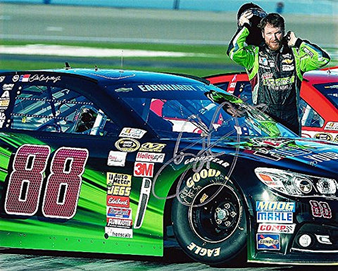 AUTOGRAPHED 2014 Dale Earnhardt Jr. #88 Mountain Dew Racing KICKSTART (Practice) Signed 8X10 NASCAR Glossy Photo with COA