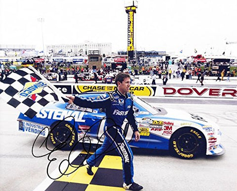 AUTOGRAPHED 2011 Carl Edwards #60 Fastenal Racing DOVER WIN (Nationwide Series) Roush 8X10 Picture Signed NASCAR Glossy Photo with COA