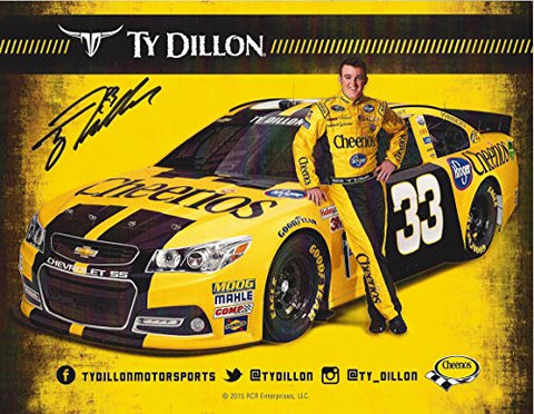 AUTOGRAPHED 2016 Ty Dillon #33 Cheerios Team (Richard Childress Racing) Sprint Cup Series Driver Signed Collectible Picture NASCAR 9X11 Inch Hero Card Photo with COA