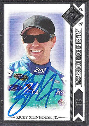 AUTOGRAPHED Ricky Stenhouse Jr. 2014 Press Pass Total Memorabilia Racing (2013 Sunoco Rookie of the Year) #17 Zest Team Signed Collectible NASCAR Trading Card with COA