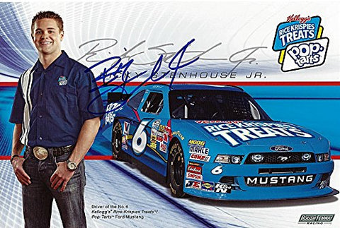 AUTOGRAPHED 2012 Ricky Stenhouse Jr. #6 Kelloggs Rice Krispy Treats Racing Signed 6X9 NASCAR Hero Card with COA