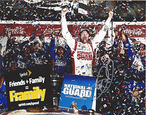 AUTOGRAPHED 2014 Dale Earnhardt Jr. #88 National Guard Racing 2X DAYTONA 500 RACE WINNER (Victory Lane Celebration) Hendrick Signed Collectible Picture NASCAR 8X10 Inch Glossy Photo with COA
