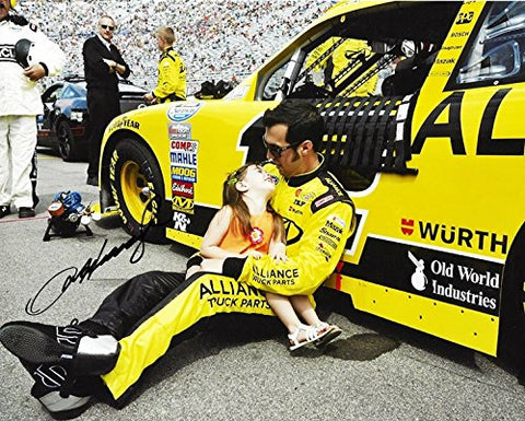 AUTOGRAPHED 2014 Sam Hornish Jr. #12 Alliance Racing (Team Penske) Nationwide Series Pre-Race 8X10 Picture Signed NASCAR Glossy Photo with COA