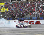 AUTOGRAPHED 2020 Denny Hamlin #11 FedEx Team TALLADEGA PLAYOFF RACE WIN (Victory Burnout) Joe Gibbs Racing NASCAR Cup Series Signed Picture 8X10 Inch Glossy Photo with COA