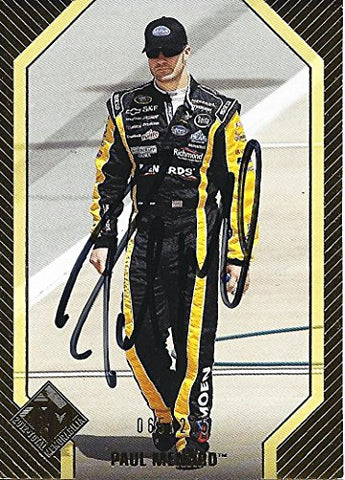 AUTOGRAPHED Paul Menard 2012 Press Pass Racing Total Memorabilia (#27 Menards Team) RCR GOLD INSERT Signed Collectible NASCAR Trading Card with COA (#069 of 275 produced)