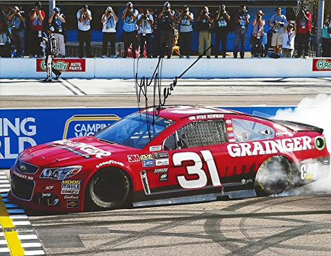 AUTOGRAPHED 2017 Ryan Newman #31 Grainger Racing PHOENIX RACE WIN (Victory Burnout) Monster Energy Cup Series Signed Collectible Picture NASCAR 9X11 Inch Glossy Photo with COA